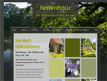 Tablet Screenshot of ferienhaus-ploetzensee.de
